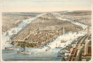 Staden New York, pub. 1876 av American School