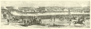The Confederate Rout i Winchester, september 1864 av American School