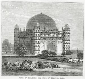 Gol Gumbaz, grav av Mohammed Adil Shah II, byggd 1659