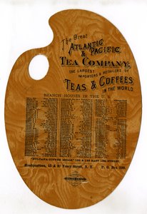 The Great Atlantic & Pacific Tea Company, de största importörerna och återförsäljarna av te och kaffe i världen, (stansad tryckt träpalett) av American School