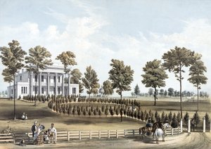 The Hermitage, Jacksons grav och Andrew J. Donelsons residens 12 miles från Nashville, Tennessee, taget på platsen den 29 mars av American School