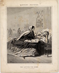 The Letter for Home, illustration från Campaign Sketches, 1863