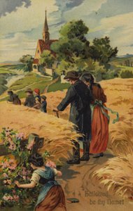 Herrens bön, helgat varde ditt namn (chromolitho) av American School