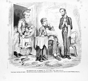 Monitorn utsätts för fara, eller "Alls Well that Ends Well", c.1862 av American School