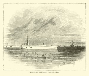 Pulverbåten Louisiana, december 1864 av American School
