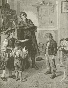The Reckless Pupil, från målningen av W Schutze av American School