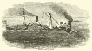 Sassacus rammar över Albemarle, oktober 1864 av American School