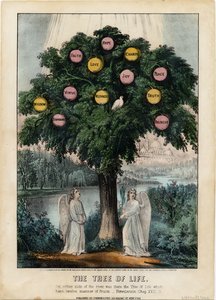 Livets träd, pub. av Currier & Ives, 1870 av American School