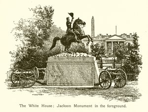 Vita huset; Jackson Monument i förgrunden