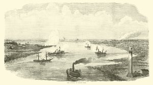 Attacken på Sabine Pass, november 1863 av American School