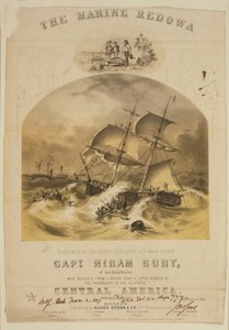 Briggen Marine räddade passagerare i livbåtar från ångbåten SS Central America efter att den fångats i en orkan utanför Carolinas i september 1857. Över 550 drunknade och 30 000 pund (14 000 kg) kaliforniskt guld gick förlorade. av American School