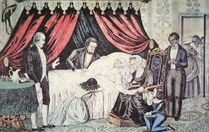 George Washingtons död av American School