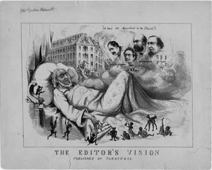 Redaktörens vision, publicerad av Turner & Co., 1800-talet av American School