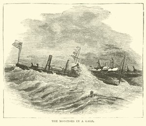 Monitorerna i en kuling, december 1864 av American School
