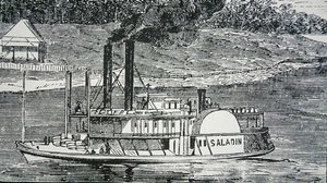 Sidovagn "Saladin" på Mississippifloden av American School
