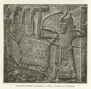 Tiglath-Pileser stormar en stad, Palace of Nineveh av American School