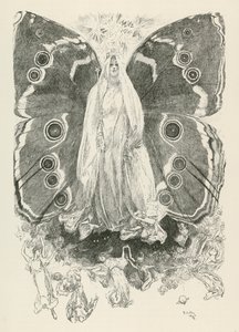 Titania, karaktär från William Shakespeares pjäs En midsommarnattsdröm (gravyr) av American School