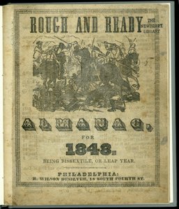 Titelsidan för Rough and Ready Almanac för 1848, publicerad 1847 (tryckt) av American School
