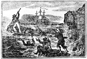 Titelsida till Account of the Loss of the Essex, 1824 av American School