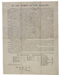 Till kvinnorna i New England (cirkulärbrev), c.1862-1865 av American School