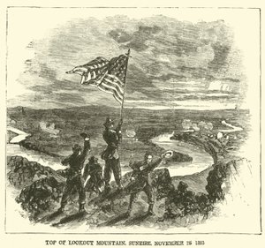 Toppen av Lookout Mountain, soluppgång, 25 november 1863, november 1863 av American School