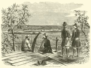 Utsikt över Atlanta från signalstationen norr om Chattahoochee, juli 1864 av American School