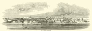 Utsikt över Vicksburg från floden, juni 1862 av American School