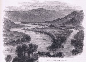 Vy över Susquehanna, illustration från Cassell