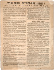 Vem ska bli vice ordförande? George Pendleton vs. Andrew Johnson (val 1864), 1864 av American School