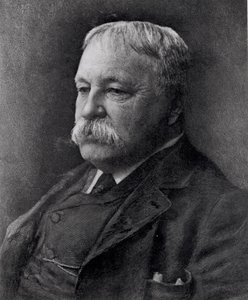 William D. Howells (1837-1920) från "Literature", 27 april 1898 (gravyr) (bundw foto) av American School