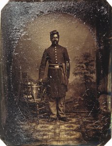 William J. Netson, 54:e Massachusetts infanteri, ca 1863 (tintyp) av American School