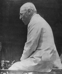 Woodrow Wilson (1856-1924) USA:s 28:e president, från Le Miroir, 1918