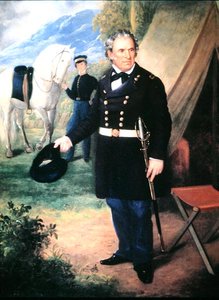 Zachary Taylor (lito i färg) av American School