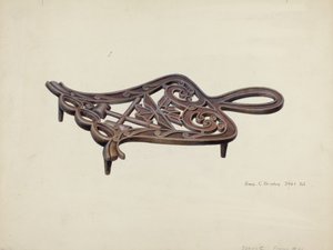 Platt järnstativ av Amos C. Brinton