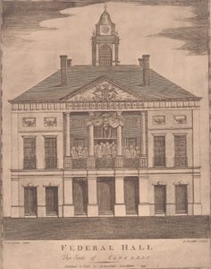 Federal Hall, säte för kongressen av Amos Doolittle