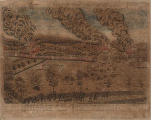 Slaget vid Lexington och Concord: Plåt I, Slaget vid Lexington, 19 april 1775. Plåt II, En vy över staden Concord. Platta III: Förlovningen vid South Bridge i Concord. Platta IV: En bild av den södra delen av Lexington.