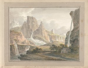 Utsikter i England, Skottland och Wales: Le Grand Theatre des Alps and Glaciers av Amos Green