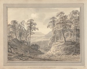 Utsikter i England, Skottland och Wales; Turné i Skottland: Avlägsen utsikt över Keswick och Bassenthwaite av Amos Green