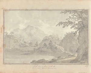 Utsikter i England, Skottland och Wales: Turné i Skottland; Loch van-a-char, med berget Benvenue av Amos Green