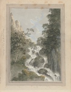 Utsikter i England, Skottland och Wales: Upper part of the Fall of Lowdoor, A Study from Nature