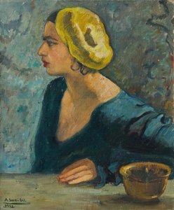 Självporträtt av Amrita Sher Gill