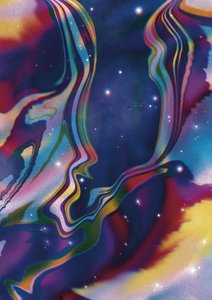 Eteriska kosmiska ansikten av Amy Louise Baker