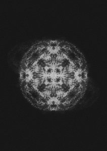 Lysande abstrakt sfär