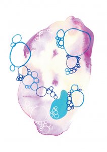 Mjuka abstrakta bubblor av Amy Louise Baker