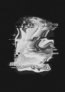 Vaporwave-glitch-bust av Amy Louise Baker