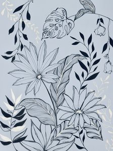 Lugnt tropiskt bladverk