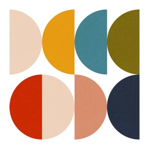 Geometriska färgspel från mitten av 1900-talet av Ana Rut Bre