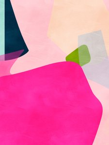 Rosa pastellfärgad form av Ana Rut Bre