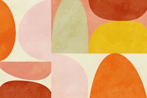 Varm pastellgeometri av Ana Rut Bre