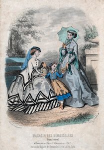 Fransk modetidning "Magasin des Demoiselles", Paris, 25 september